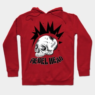 Rebel Head and Font Hoodie